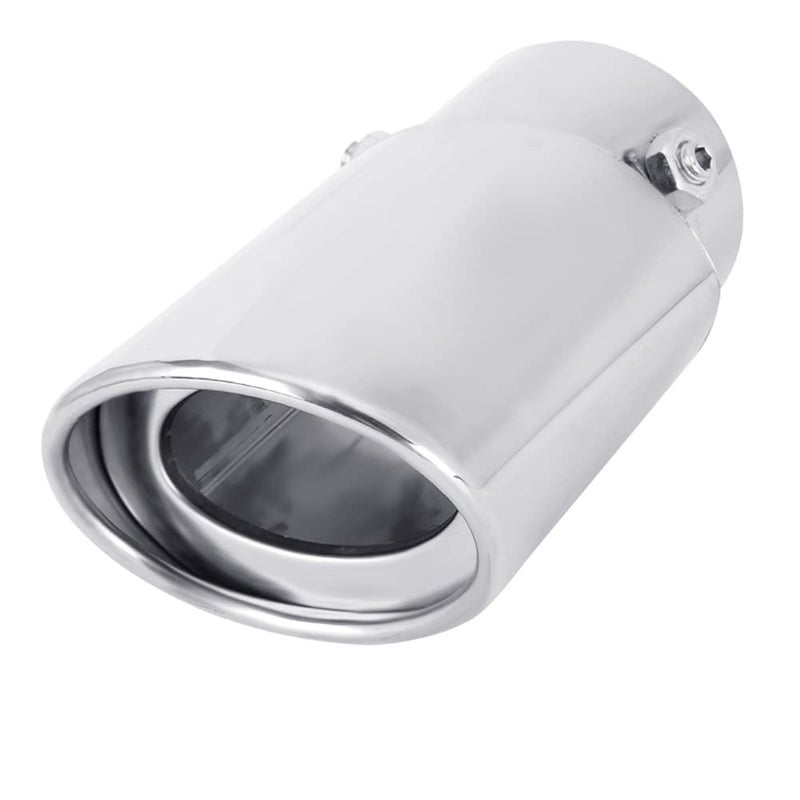 Dsycar Adjustable 1.75-2.75 Inch Inlet Exhaust Tips, 3.5" Oval Outlet, Stainless Steel Exhaust Pipe Tips for 1.75"/2"/2.25"/2.5"/2.75" Outside Diameter Tailpipe (Large Straight) - Image 1
